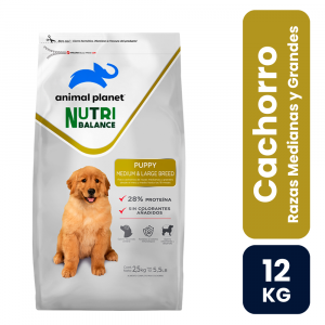 Animal Planet Nutribalance Cachorro Raza Mediana y Grande 12kg - Imagen 1