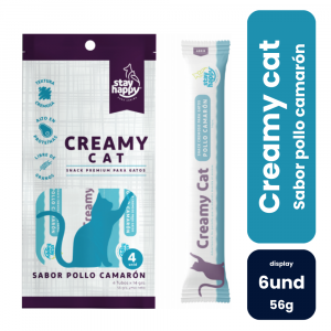 Stay Happy Creamy Cat Pollo Camarón (6 und) - Imagen 1