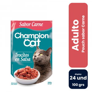 Champion Cat Pouch Carne (24 und) - Imagen 1