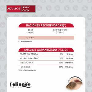 Felinnes Pouch Sabor Carne (24 und) - Imagen 2