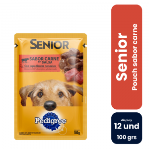 Pedigree Pouch Senior en salsa sabor Carne - Imagen 1