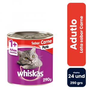 Whiskas Lata Carne Paté 290gr (24 und) - Imagen 1