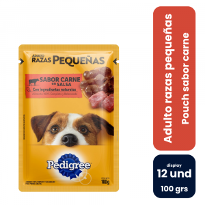 Pedigree Pouch Adulto Razas Pequeñas Carne - Imagen 1