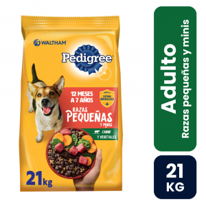 Pedigree Adulto Razas Pequeñas Sabor Carne y Vegetales - Imagen 1