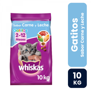 Whiskas Gatito Carne y Leche 10kg - Imagen 1