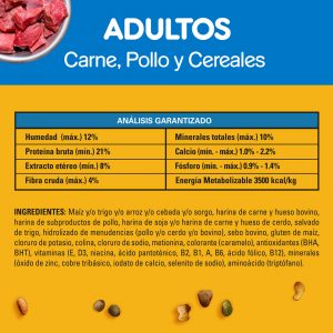 Pedigree Adulto Carne Pollo Cereal 21kg - Imagen 6