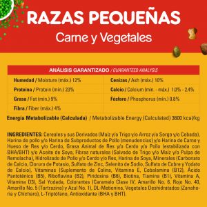 Pedigree Adulto Razas Pequeñas Sabor Carne y Vegetales - Imagen 6
