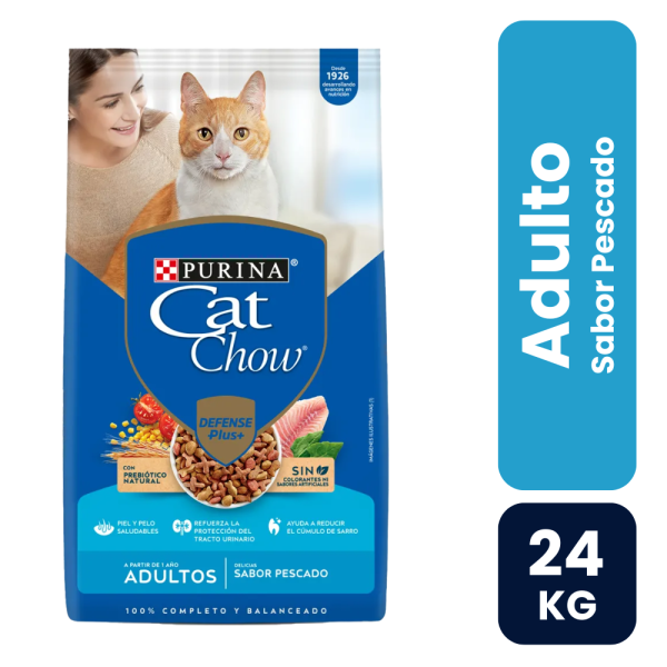 cat chow pescado 24kg