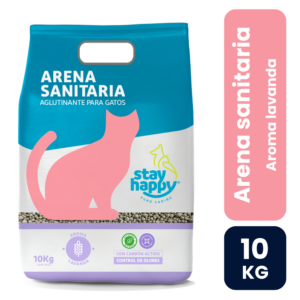 Stay Happy Arena Sanitaria Aglutinante Lavanda 10kg - Imagen 1