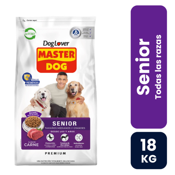18 kgMaster dog Senior Todas las razasSECO