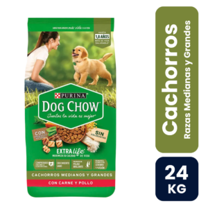 Dog Chow Cachorros Razas Medianas y Grandes 24kg - Imagen 1