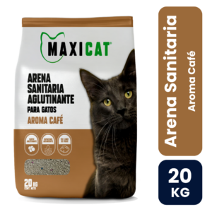 MaxiCat Arena Sanitaria Aroma Café 20 kg - Imagen 1