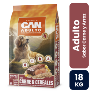 Can Adulto Razas Medianas y Grandes Carne y Cereales 18kg - Imagen 1