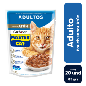 Master Cat Trocitos Jugosos Atún 85gr (20 und) - Imagen 1