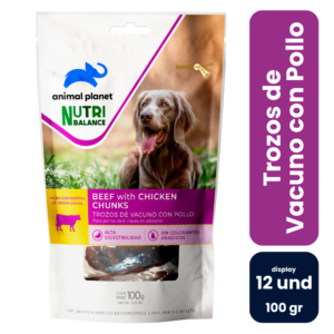 Animal Planet Nutribalance Trozos de Vacuno Con Pollo 100gr (12 und) - Imagen 1