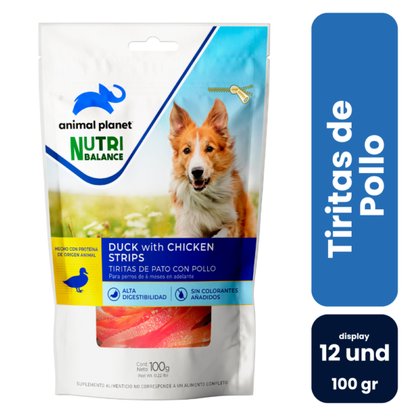 Tiritas de pollo perro