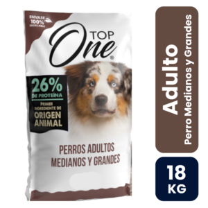 Top One Perro Adulto Raza Mediana y Grande 18kg - Imagen 1