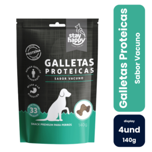 Stay Happy Galletas Proteicas Vacuno140gr (4 und) - Imagen 1