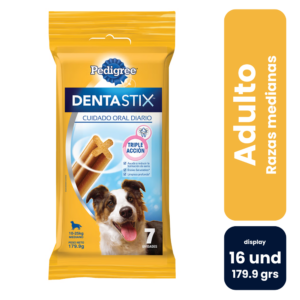 Pedigree Dentastix Adulto Razas Medianas 7 barras (16 und) - Imagen 1