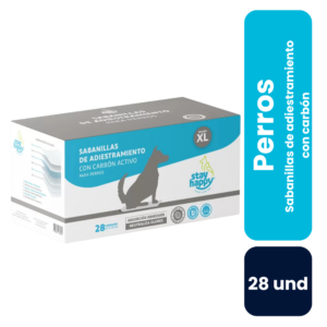 Stay Happy Sabanilla Adiestramiento con Carbón Perros 60x90cm - Imagen 1