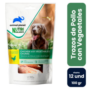 Animal Planet Nutribalance Trozos de Pollo con Vegetales 100gr (12 und) - Imagen 1