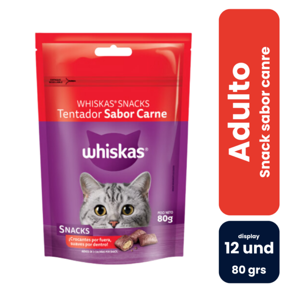 whiskas snack carne 12und