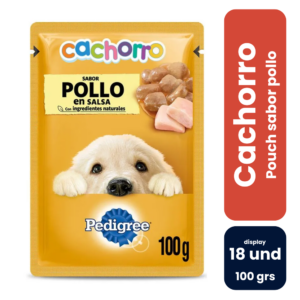 Pedigree Pouch Cachorro Pollo 100gr (18 und) - Imagen 1
