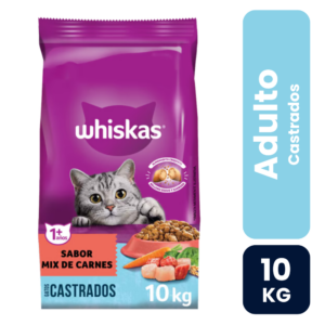Whiskas Gatos Castrados Mix de Carne 10kg - Imagen 1