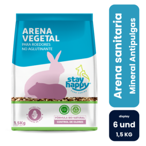 Stay Happy Arena Roedores 1,5 kg (6 und)